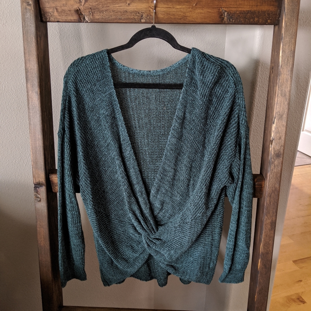 Teal sweater XL